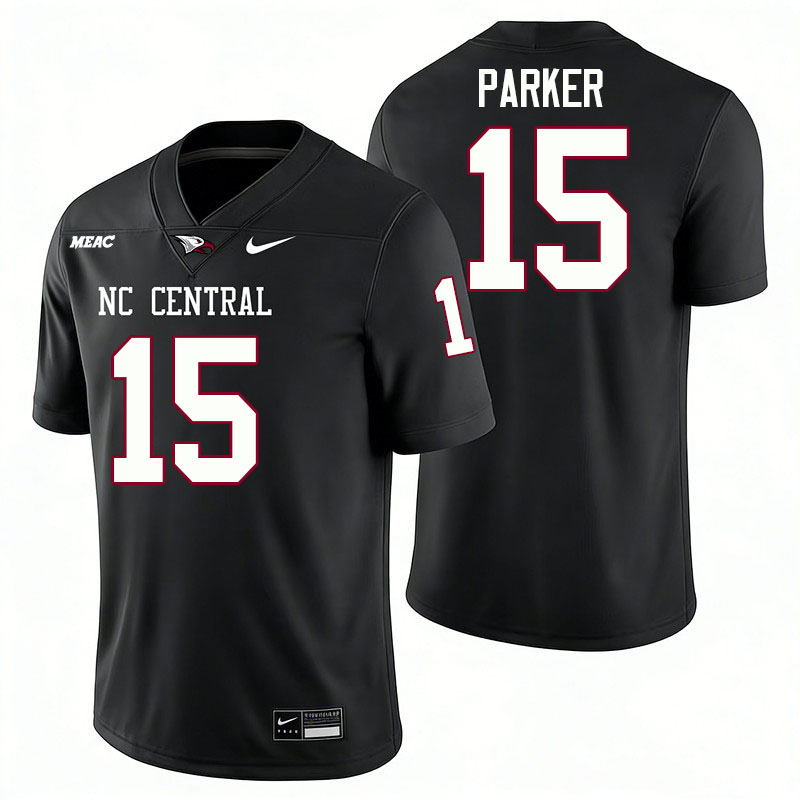 North Carolina Central Eagles #15 Donquarius Parker College Football Jerseys,Uniforms Stitched-Black